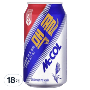 맥콜 탄산음료, 350ml, 18개