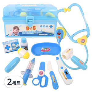 키즈닥터 사각상자 병원놀이, 파랑, 2세트
