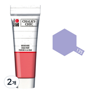 마라부 처키칙 빈티지 페인트 TUBE, 135antiqueviolet, 100ml, 2개