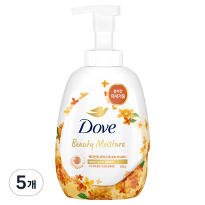 도브 레디언트 모이스처 포밍 바디워시 은은한 금목서향, 540g, 5개