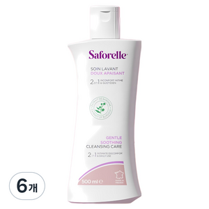 사포렐 젠틀 수딩 클렌징 케어 여성청결제, 500ml, 6개