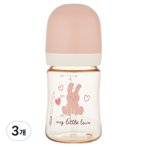 에디슨 리틀러브 PPSU 젖병, 핑크, 150ml, 3개