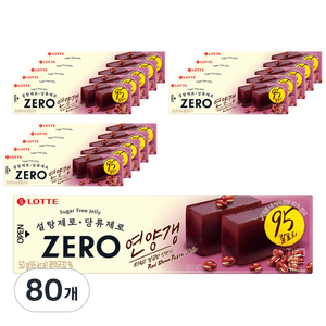 롯데제로 연양갱, 50g, 80개