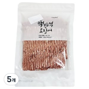 더먹다 자연오감 맥반석 오징어, 120g, 5개