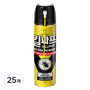 킬파프 울트라파워 에어로졸 바퀴벌레 살충제, 25개, 420ml