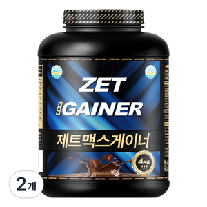 제트리션 제트맥스게이너 더블초코 게이너, 4kg, 2개