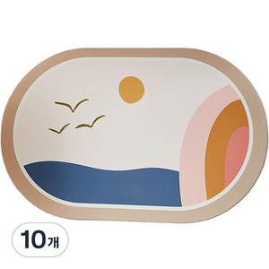 하이어리 규조토 모던 욕실 발 매트, 10, 10개