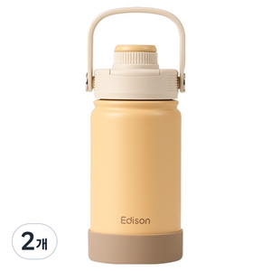 에디슨 키즈 스파우트 텀블러, 2개, 360ml, 옐로우