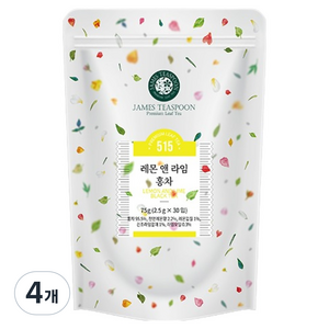 제임스티스푼 레몬앤라임홍차, 2.5g, 4개, 30개입