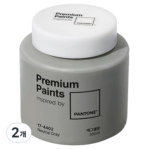 노루페인트 PANTONE 에그쉘광 페인트 17-4402, 뉴트럴 그레이, 300ml, 2개