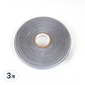 Jstrading 헤링본 면 테이프 끈 폭 10mm, 17 라이트 그레이, 3개