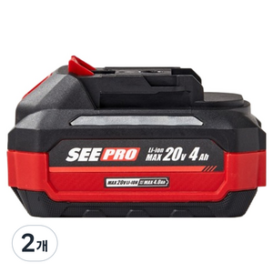 SEE PRO 20V 4.0Ah 리튬 배터리 MT1840, 2개
