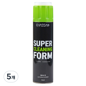 차싹 슈퍼클리닝폼 실내세차 세정제, 550ml, 5개