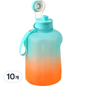 구스터프 대용량 물통 손잡이형, 혼합색상, 2.46L, 10개