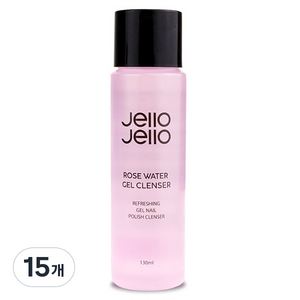 젤로젤로 로즈워터 젤네일 클렌저, 130ml, 15개