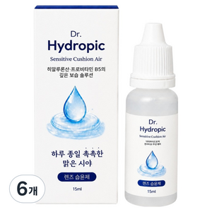OUS 닥터하이드로픽 아이케어 히알루론산 프로비타민 렌즈 습윤제 보습액 15ml, 6개, 1개입