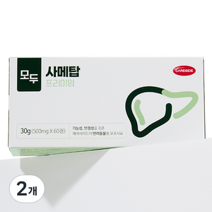 케어사이드 반려동물 모두 사메탑 프리미엄 영양제 30g, 60정, 심장/간, 2개