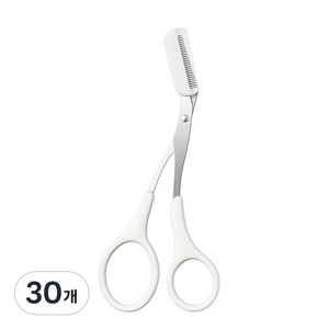 베라망 빗이 있는 눈썹가위, 30개, 화이트