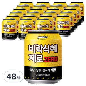팔도 비락식혜 제로, 238ml, 48개