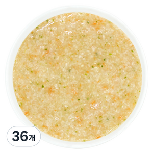 짱죽 실온 이유식 7개월부터 초기 묽은죽, 혼합맛(사과/당근), 140g, 36개
