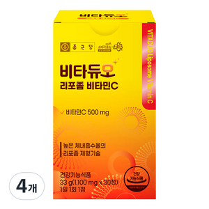 비타듀오 리포좀 비타민C 500mg, 30정, 4개