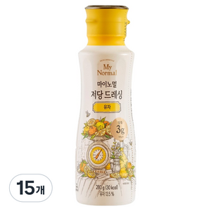 마이노멀 저당 드레싱 유자, 280g, 15개