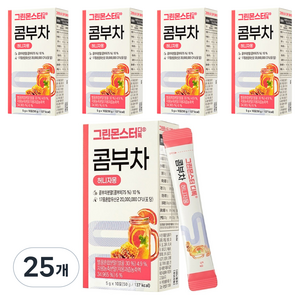 그린몬스터 디톡 허니자몽 콤부차, 5g, 10개입, 25개