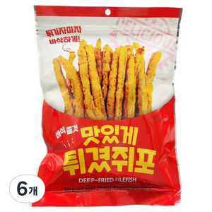 더먹다 맛있게 튀겼쥐포, 120g, 6개