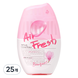 에어후레쉬 크리스탈워터 실내용 대용량 방향제, 400ml, 25개, 부케향