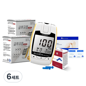오상헬스케어 글루코랩 혈당측정기 세트, 6세트