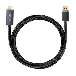 홈플래닛 DP to HDMI 4K TV 모니터 케이블, 1개, 2m
