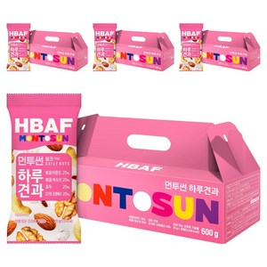 바프 먼투썬 하루견과 핑크, 600g, 4개
