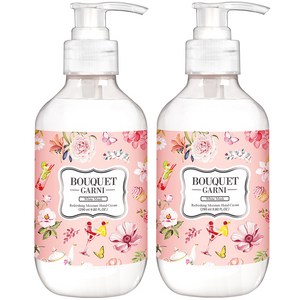 부케가르니 리프레싱 모이스처 핸드크림 화이트머스크, 290ml, 2개