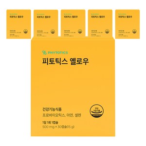 피토틱스 옐로우 유산균, 30정, 6개