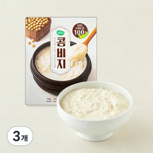 맑은물에 콩비지, 1kg, 3개