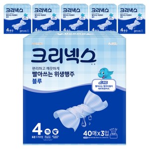 크리넥스 빨아쓰는 위생행주 블루, 40매, 18개