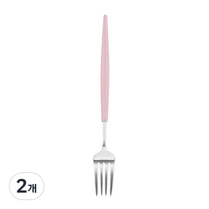 백산 보겐 에펠 샤틴 커트러리 디너포크 DF, 핑크, 2개