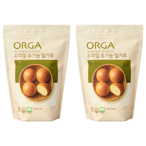 올가홀푸드 유기밀가루, 500g, 2개