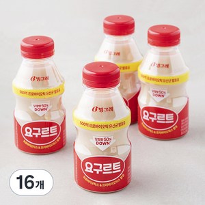 빙그레 대용량 요구르트, 280ml, 4개입, 4개