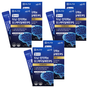 종근당 헬시아민 두뇌 인지력엔 포스파티딜세린 PS, 15회분, 6개
