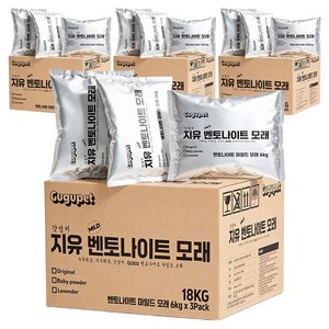 구구펫 고양이 마일드 벤토나이트 모래, 6kg, 12개, 라벤더향