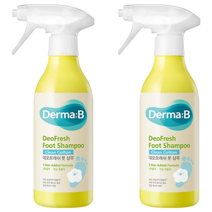 더마비 데오프레쉬 풋 샴푸 클린코튼향, 1개입, 2개, 400ml