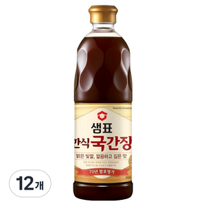 샘표 한식국간장, 860ml, 12개