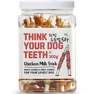 띵크유어도그티 강아지 딩고껌 대용량, 치킨 스틱, 500g, 1개