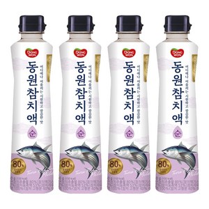 동원 참치액 순, 500g, 4개