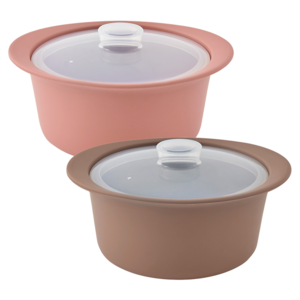 퍼기 이유식 멀티 찜기, 550ml, 2개, 드라이로즈 + 토프브라운