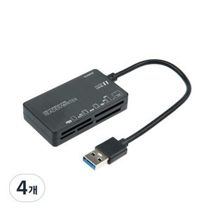 컴스 USB 3.0 외장형 올인원 멀티 카드리더기, IF825, 4개