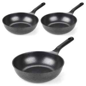 키친아트 인덕션 실버 궁중팬, 22cm, 3개