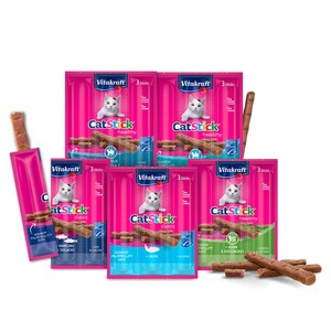 비타크래프트 캣 스틱 간식 3p, 연어, 18g, 40개