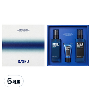 다슈 맨즈 아쿠아 스킨케어 기초 포텐 토너 153ml + 올인원 로션 153ml + 폼클렌징 30ml, 6세트